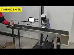 Máquina de marcação a laser voadora - Com linha de montagem