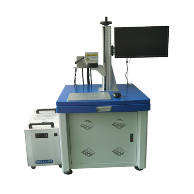 Máquina de marcação a laser UV 3W Raios ultravioleta para folhas de vidro Plástico
