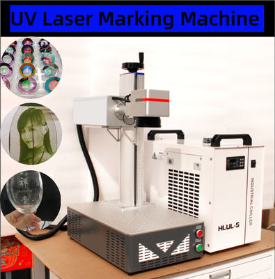 Impressora a laser de marcadores UV multifuncionais para vidro metálico plástico de couro de madeira