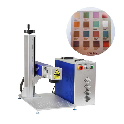 50W 100W Mopa Color Laser Marker Para Metal Aço 3D Gravação Profunda