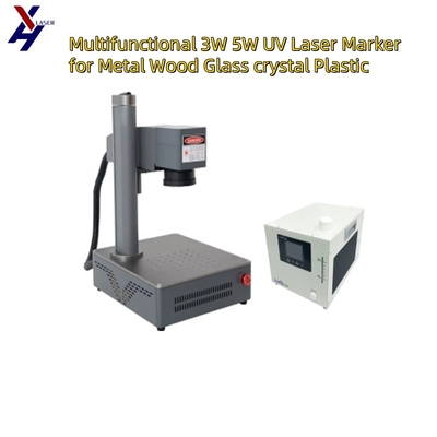 Marcador laser UV multifuncional 3W 5W para madeira metálica vidro plástico cristalino