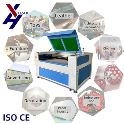 Engravadora e cortadora a laser de CO2 para papel de bambu, couro de madeira acrílica 1390/4060 50W-300W Máquina de corte de gravura a laser