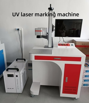 Gravador laser UV de alta precisão 3W 5W 10W para impressão de logotipos de vidro e plástico