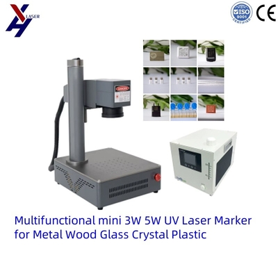 Máquina de gravação a laser mini UV de baixo custo para gravar padrões em vários materiais