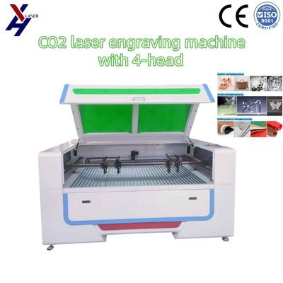 Cortador e Gravador Laser CO2 130W 150W com 4 Cabeças para Acrílico MDF Vidro