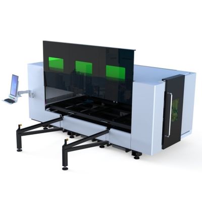 Máquina de Corte a Laser de Fibra para Chapa Metálica 3015LS de Alta Potência com Tração Lateral 6000W