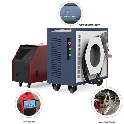 Máquina de solda a laser refrigerada a ar eficiente para alumínio de aço inoxidável