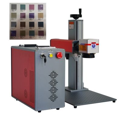 Marcador Laser de Fibra MOPA para Gravação Colorida em Aço Inoxidável
